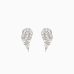 Stříbrné puzetové náušnice křídla