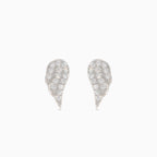 Stříbrné puzetové náušnice křídla