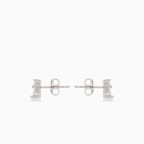 Stříbrné motýlí náušnice s kubickými zirkony