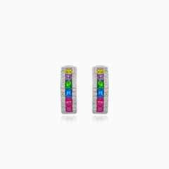 Stříbrné vícebarevné kruhy