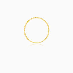 Eleganter Gelbgold-Damenring im Herzdesign