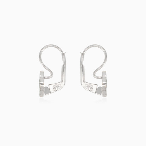 Ohrringe aus Weißgold mit Achat-Tropfen