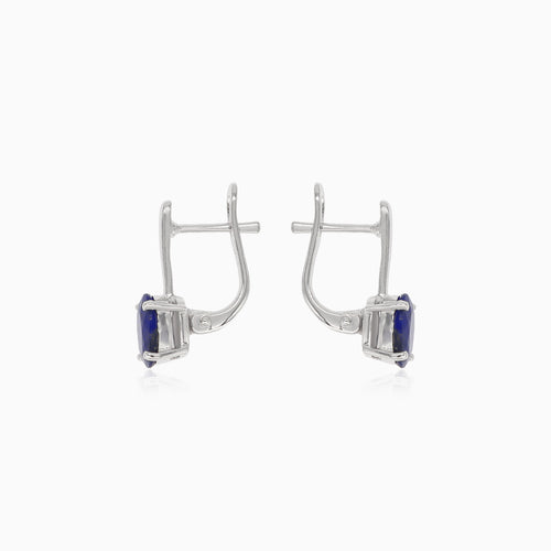 Damenohrringe mit ovalem Feinstufenschliff