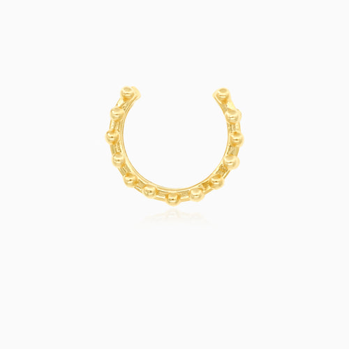 Damen eleganter Gold-Ohrclip