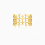 Damen eleganter Gold-Ohrclip