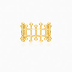 Damen eleganter Gold-Ohrclip