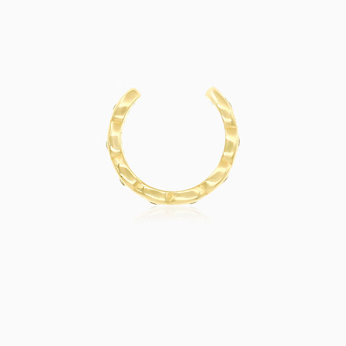 Goldener Damen-Earcuff mit Zirkonia-Akzent