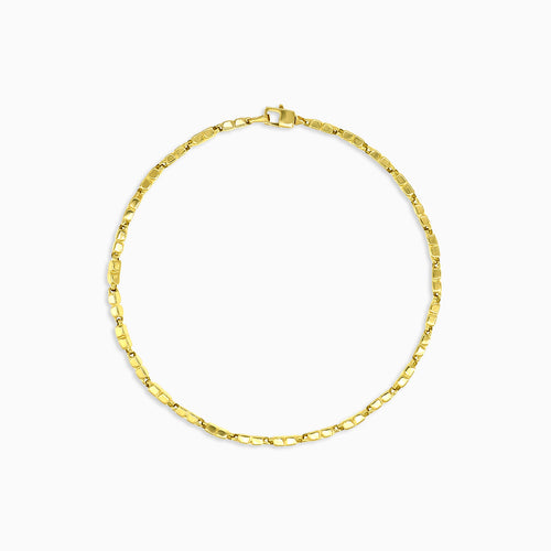 Náramek z leštěného zlata pro muže