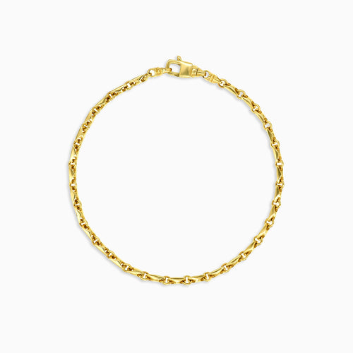Gelbgold-Herrengliederarmband