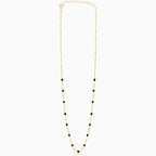 Collier en or jaune avec onyx noir