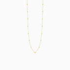 Elegantní zlatý náhrdelník s jemnými kuličkami