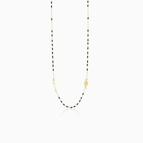 Collier chapelet élégant avec onyx