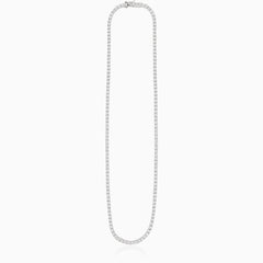 Tenký stříbrný tenisový náhrdelník