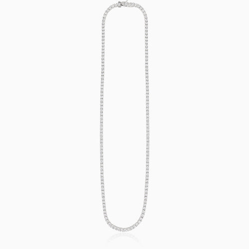 Tenký stříbrný tenisový náhrdelník