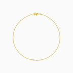 Feine Goldkette mit dreifarbiger Verzierung