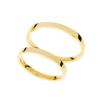 Anillo de boda fino de 2 mm en oro amarillo