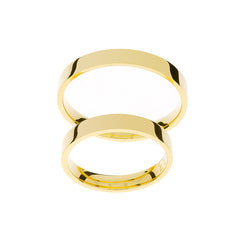 Anneau de mariage fin 3mm en or jaune
