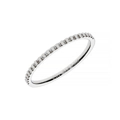 White gold half eternity wedding band