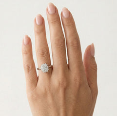 Bague de fiançailles Radiant Halo