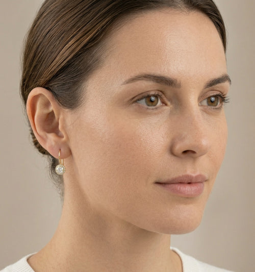 Pendientes colgantes redondos