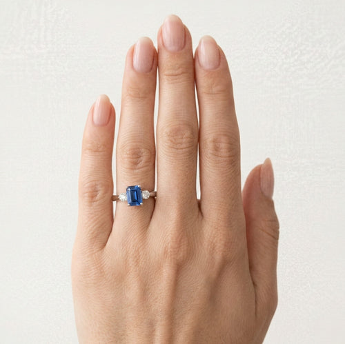 Majestický prsten s tanzanitem