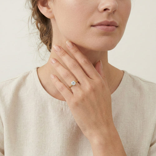 Sechskrappiger Goldring