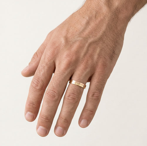 Doppelfarbige dünne Hochzeitsringe