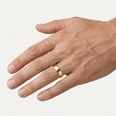 Bague de mariage classique en or jaune