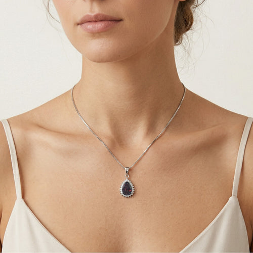 Colgante real de ópalo negro