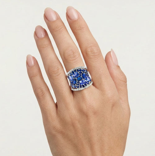 Anillo Paraíso de Zafiro