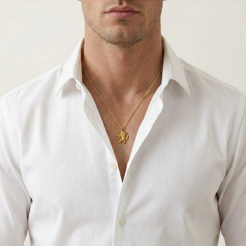 Tschechischer Löwe Gold Anhänger