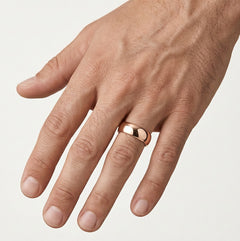 Bague de mariage massive en or rose