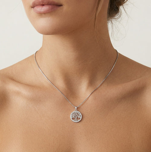 Pendentif arbre de vie en spirale