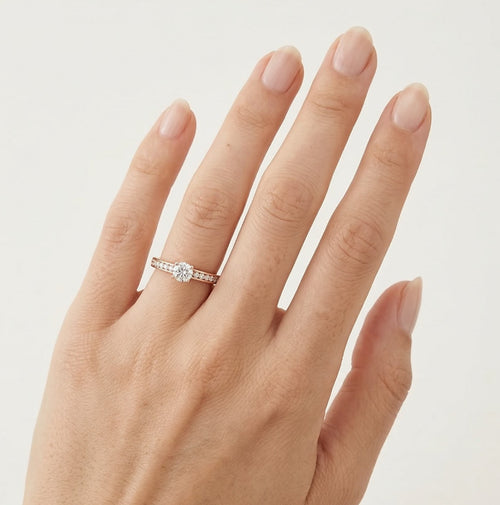 Wunderschöner Diamantring aus Roségold