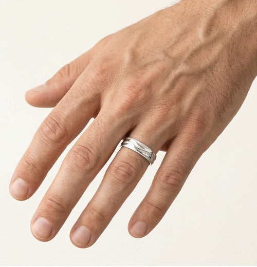 Alliance Éternité en or blanc