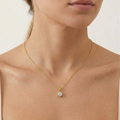 Šesticípý zlatý přívěsek