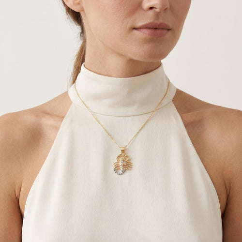 Kleiner goldener Skorpion-Anhänger