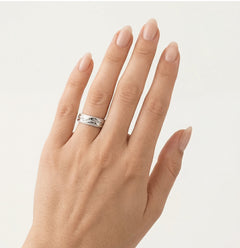 Alliance Éternité en or blanc