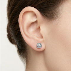 Kruhové náušnice s puzetou