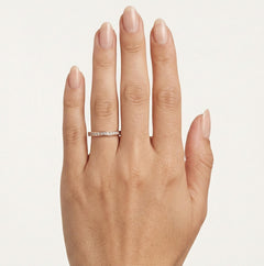 Bague de mariage élégante en or rose