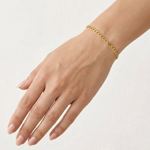 Feines Goldpanzerarmband