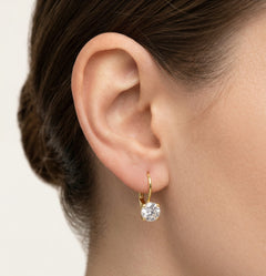 Čtyř-krapnové zlaté visací náušnice