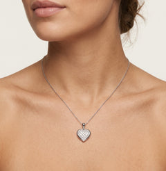 Pendentif cœur en or avec diamant