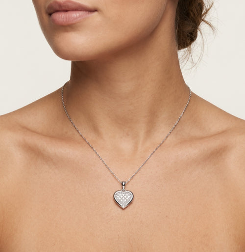 Pendentif cœur en or avec diamant