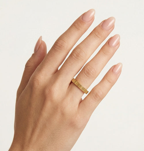 Bague de mariage élégante en or jaune