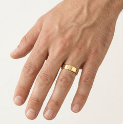 Alliance simple en or jaune
