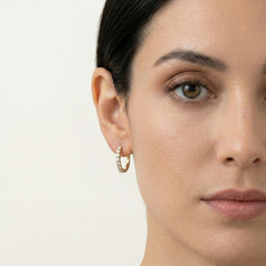 Ohrringe mit einer Diamantreihe