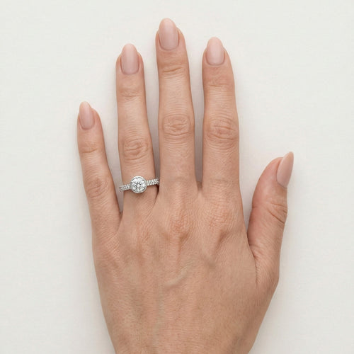 Fantasie Weißgold-Ring