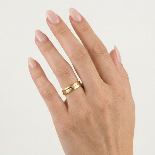 Eheringe aus Gelbgold