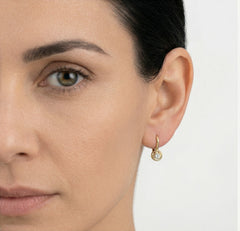 Pendientes de oro en espiral